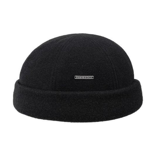 Stetson Docker Cap Sparr Wolle Kaschmir - 1 - Schwarz