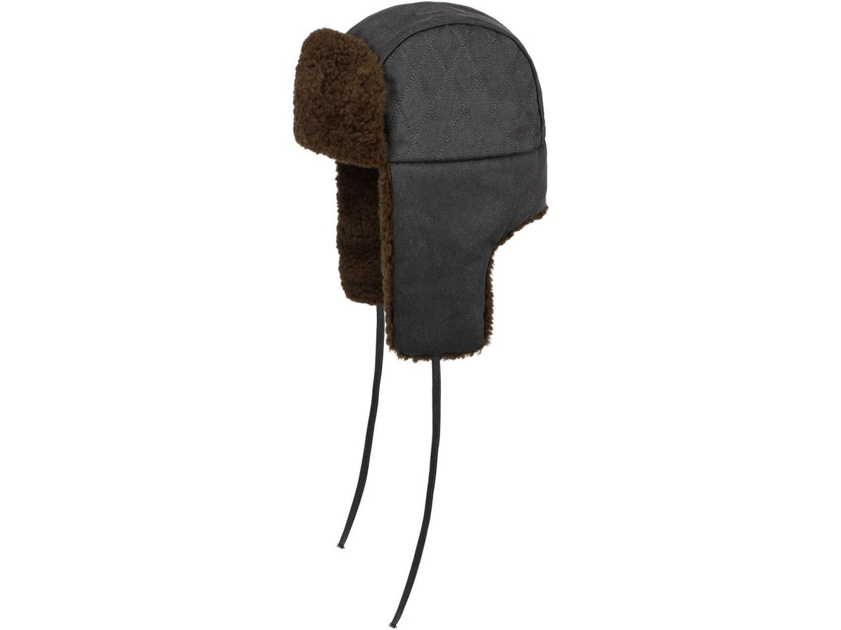 Stetson Bomber Flieger-Mütze Cap CO/PES - Schwarz