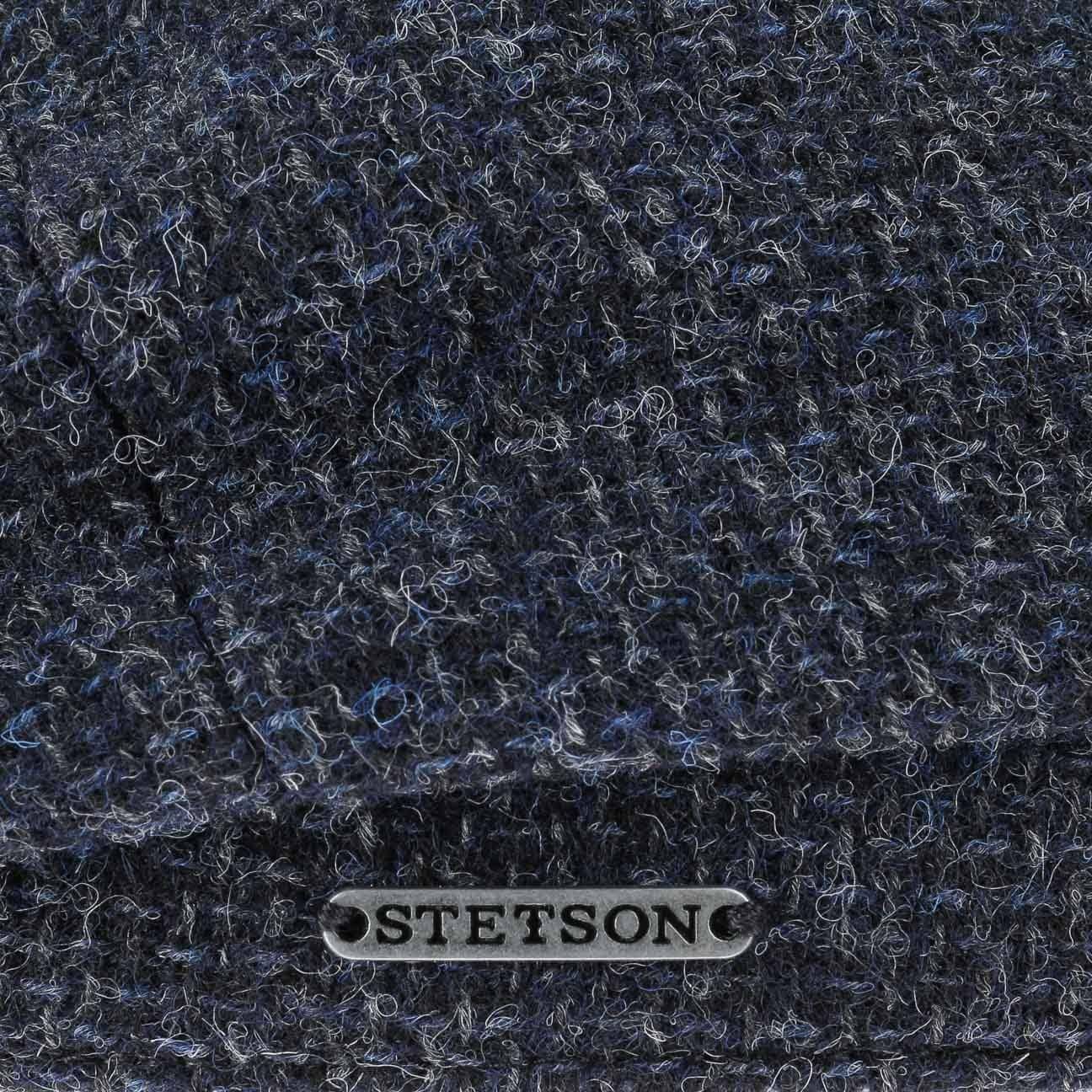 Stetson Hatteras Shetland - Schirmmütze aus 100% Shetland-Wolle - Blau