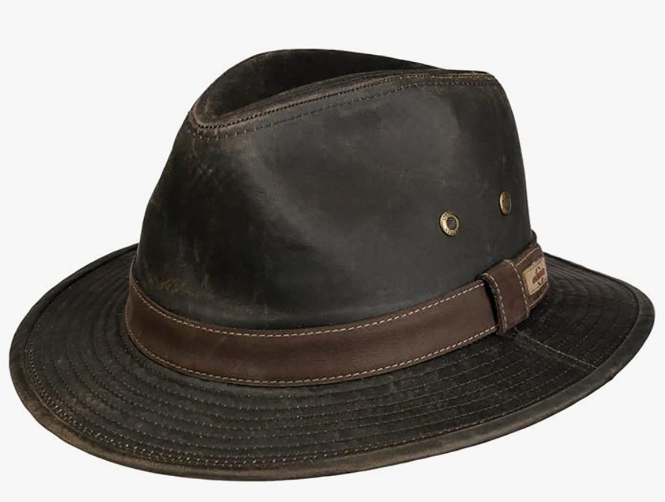 Stetson Sri Lanka Vintage Hut - Old Cotton - mit Leder-Hutband - Braun