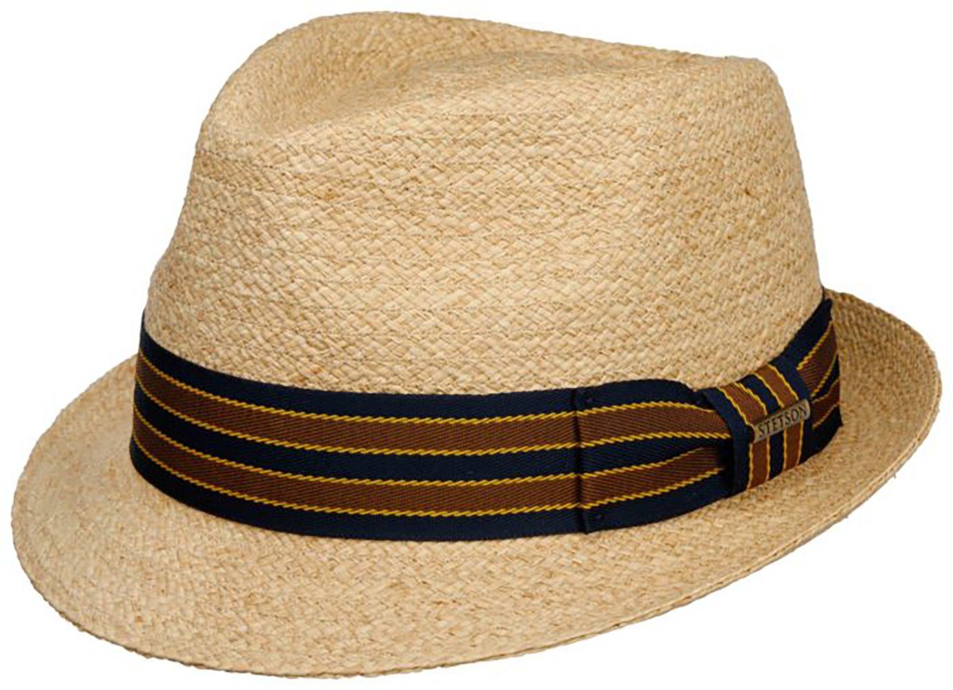 Stetson Classic Raffia Player / Trilby - Strohut - Naturfarben - mit Garniturband - UV-Schutz 40