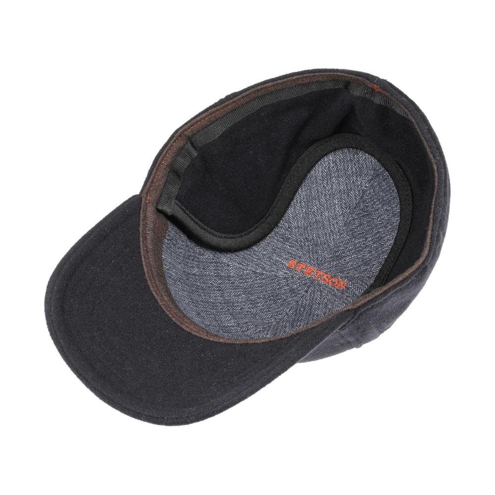 Stetson Vaby Wolle Kaschmir Basecap - mit Ohrenklappen - Dunkelblau