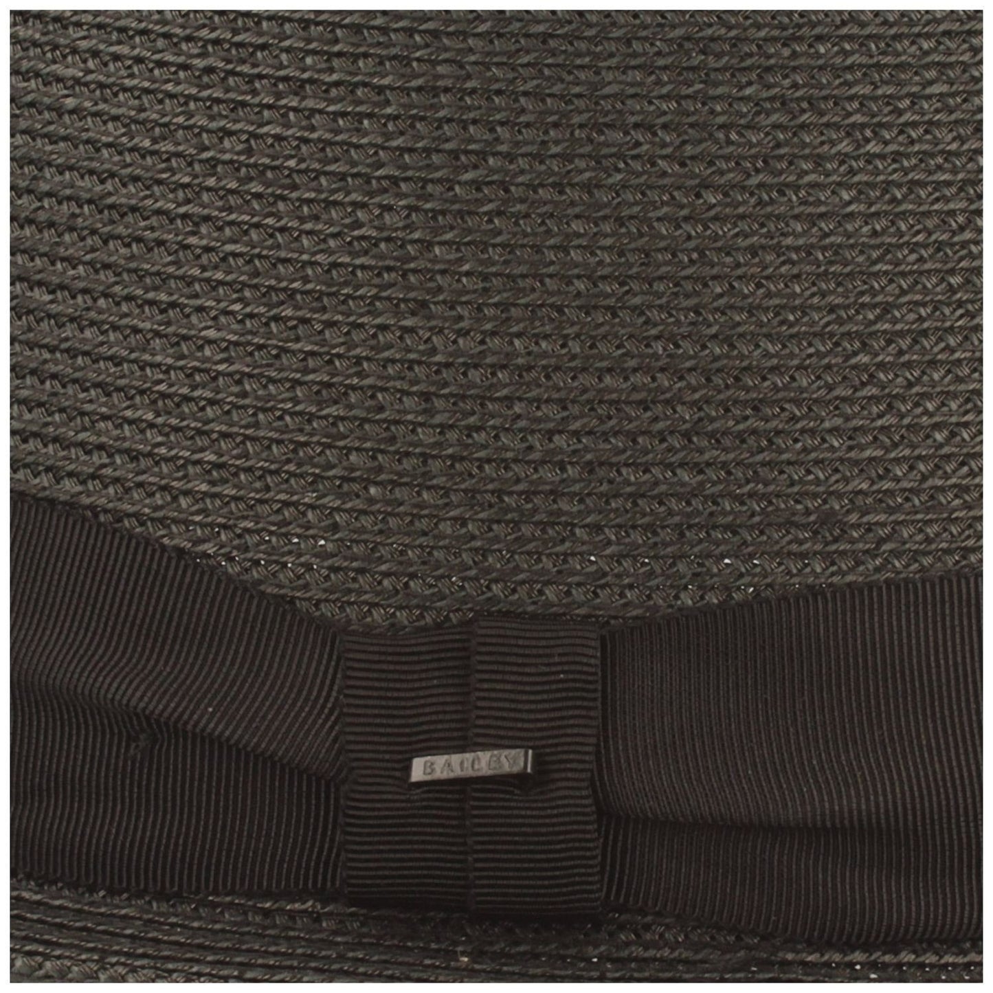 Bailey Waits Strohut Pork Pie - Toyo Strohut - Leicht, Flexibel & Knautschbar - Schwarz