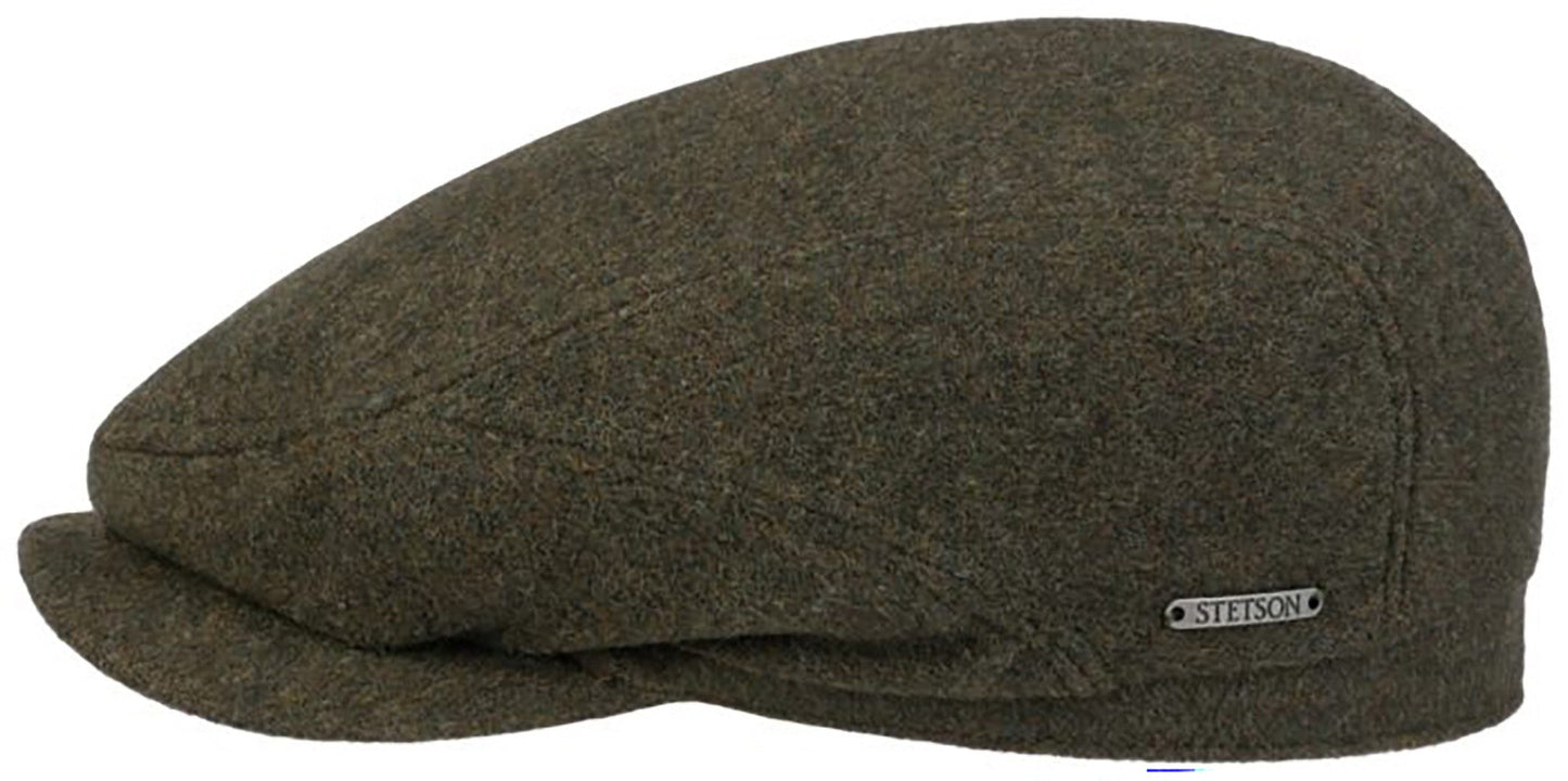 Stetson Driver Cap Wolle Kaschmir - Flatcap - Cap aus  Wolle - Dunkelgrün