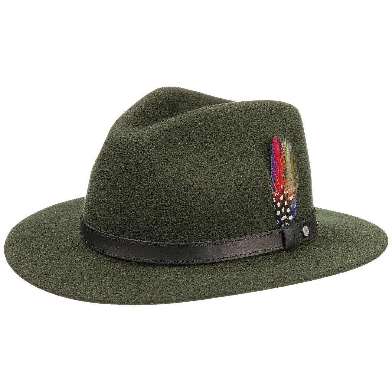 Stetson Yutan Woolfelt Traveller - Wollfilzhut - Knautschbar / Wasserfest - Grün