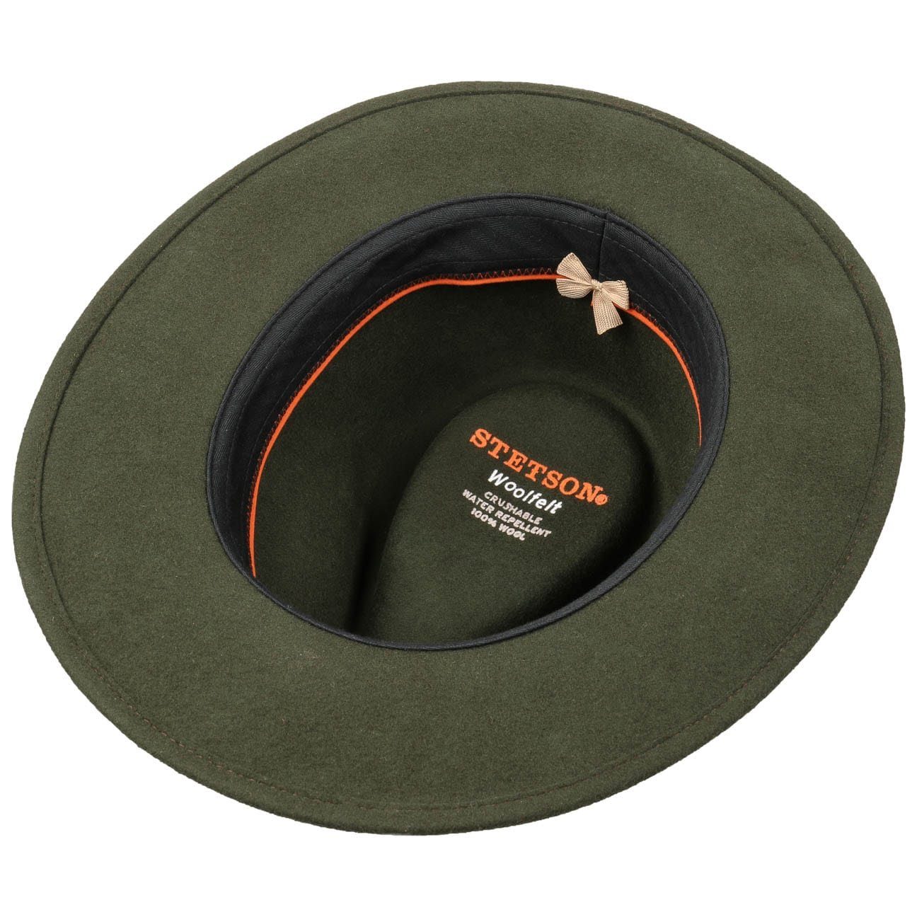 Stetson Yutan Woolfelt Traveller - Wollfilzhut - Knautschbar / Wasserfest - Grün